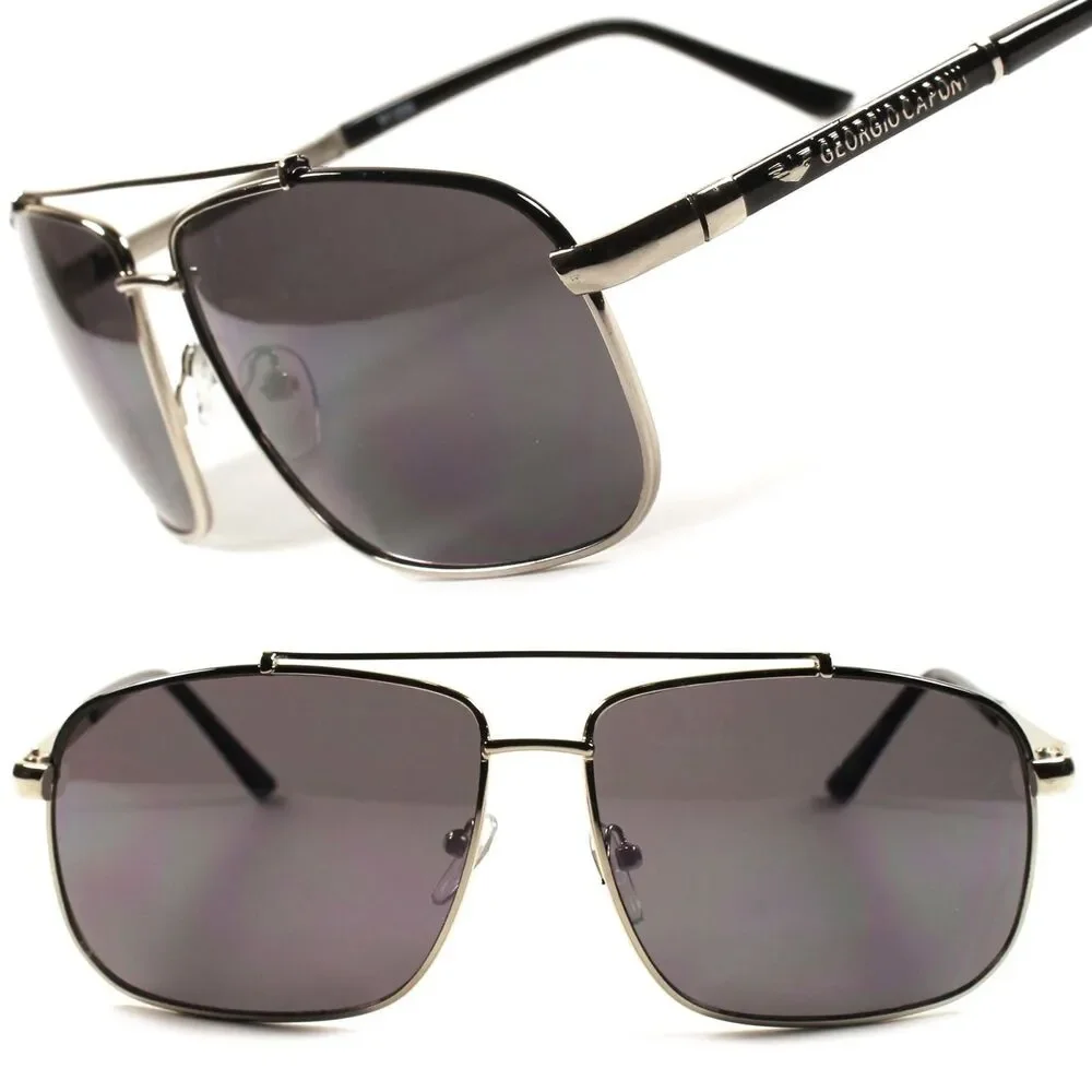 Designer Stylish Cool Vintage Retro Womens Mens Aviation Rectangle Sunglasses